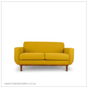 Two Seater couch For Sale in Cape Town - Mustard Yellow