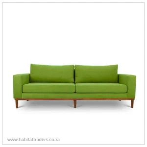 Three seater couch For Sale in Cape Town - Olive Green Suede