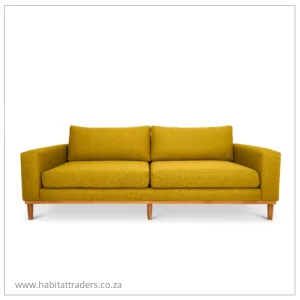 Three Seater Couch For Sale in Cape Town - Mustard Yellow